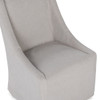 Warwick Upholstered Rolling Dining Chair - Stone Beige