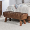 Florian Leather Bench