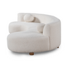 Octavia Ivory Upholstered 2-Piece Curved Sectional Sofa