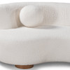 Octavia Ivory Upholstered 2-Piece Curved Sectional Sofa