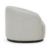 Beverly Upholstered Swivel Chair - Ivory