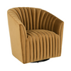 Arline Upholstered Swivel Chair - Bronze