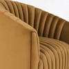 Arline Upholstered Swivel Chair - Bronze