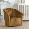 Arline Upholstered Swivel Chair - Bronze