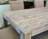 Hampton rustic farmhouse dining table 82"