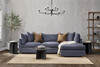 Audrey Upholstered Sofa Chaise Rise