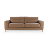 Donovan Tan Leather Sofa