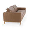 Donovan Tan Leather Sofa