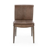 Mayer Brown Leather Dining Chair Set of 2