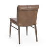 Mayer Brown Leather Dining Chair Set of 2