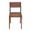 Miles Arlo Wood Dining Chair with Slanted Back in Brownstone