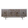 Taara 72" Sideboard with Horn and Wood Inlay on Metal Base