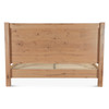 Alpine Solid Distressed Oak Wood Queen Platform Bed