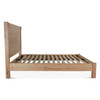 Alpine Solid Distressed Oak Wood Queen Platform Bed