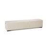 D'Orsay 59" Upholstered Bench in Beige Linen