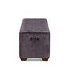 D'Orsay 59" Upholstered Bench in Asphalt Velvet