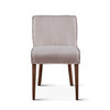 Buddy 20" Dining Chair in Beige Linen with Natural Legs