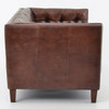 Abbott tufted leather couch