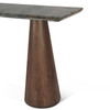Vista 60" Console Table with Lava Marble and Dark Oak Base