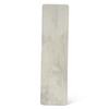 Vista 60" Console Table with White Travertine and Light Oak Base