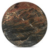 Vista 48" Round Dining Table with Lava Marble and Dark Oak Base