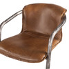 Portofino 22" Bar Chair in Berham Chestnut Leather