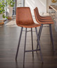 Sam 18" Bar Chair in Trapper Brown Microfiber