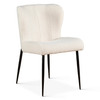 Jennifer 20" Dining Chair in White Boucle