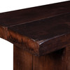 Barnwood Slabs 80" Reclaimed Wood Bench in Jacobean Brown