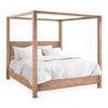 Sedona Canopy Queen Bed in Brushed Acacia