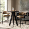 Umbria Brown Leather Bar Stool 30"
