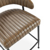 Umbria Brown Leather Counter Stool 26"
