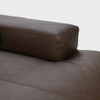 Hauser Leather Sectional w/RAF Chaise 126"