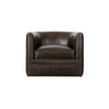 Menard Slate Leather Accent Chair