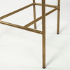 Parker Cream Fabric Seat Gold Metal Counter Stool