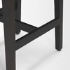 Colony Black-Brown Solid Wood Counter Stool