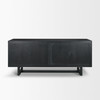 Grier 72" Black Wood W/ Black Cane Sideboard