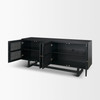 Grier 72" Black Wood W/ Black Cane Sideboard