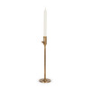 Chantria Large Solid Natural Brass Adjustable Taper Candle Holder