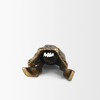 Alistair Antiqued Gold Cast Metal Decorative Skull Object