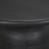 Atlas 42" Black Wood Stacked Pedestal Base Round Dining Table