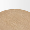 Cove Light Brown Sculptural Open Side Table