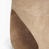 Cove Light Brown Sculptural Open Side Table
