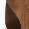 Cove Mid-Brown Sculptural Open Side Table