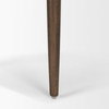 Abbie Slope Curved Back Tan Leather Dining Side Chair