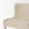 Nolan Slope Cream Chenille Dining Chair