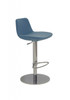 Pera Piston Stool - Sky Blue Wool