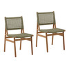 Francisca Outdoor Dining Chair Set of 2 18"