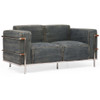 Colins Blue Denim Love Seat