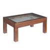 Wooden Jali Window Coffee Table 30"